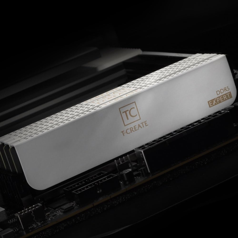TEAMGROUP T-Create Expert CL30 Overclocking 10L DDR5 32GB Kit (2 x 16GB) 6000MHz (PC5-48000) Intel XMP 3.0 & AMD EXPO Compatible Desktop Memory Module Ram Black - CTCED532G6000HC30DC01 - Image 6