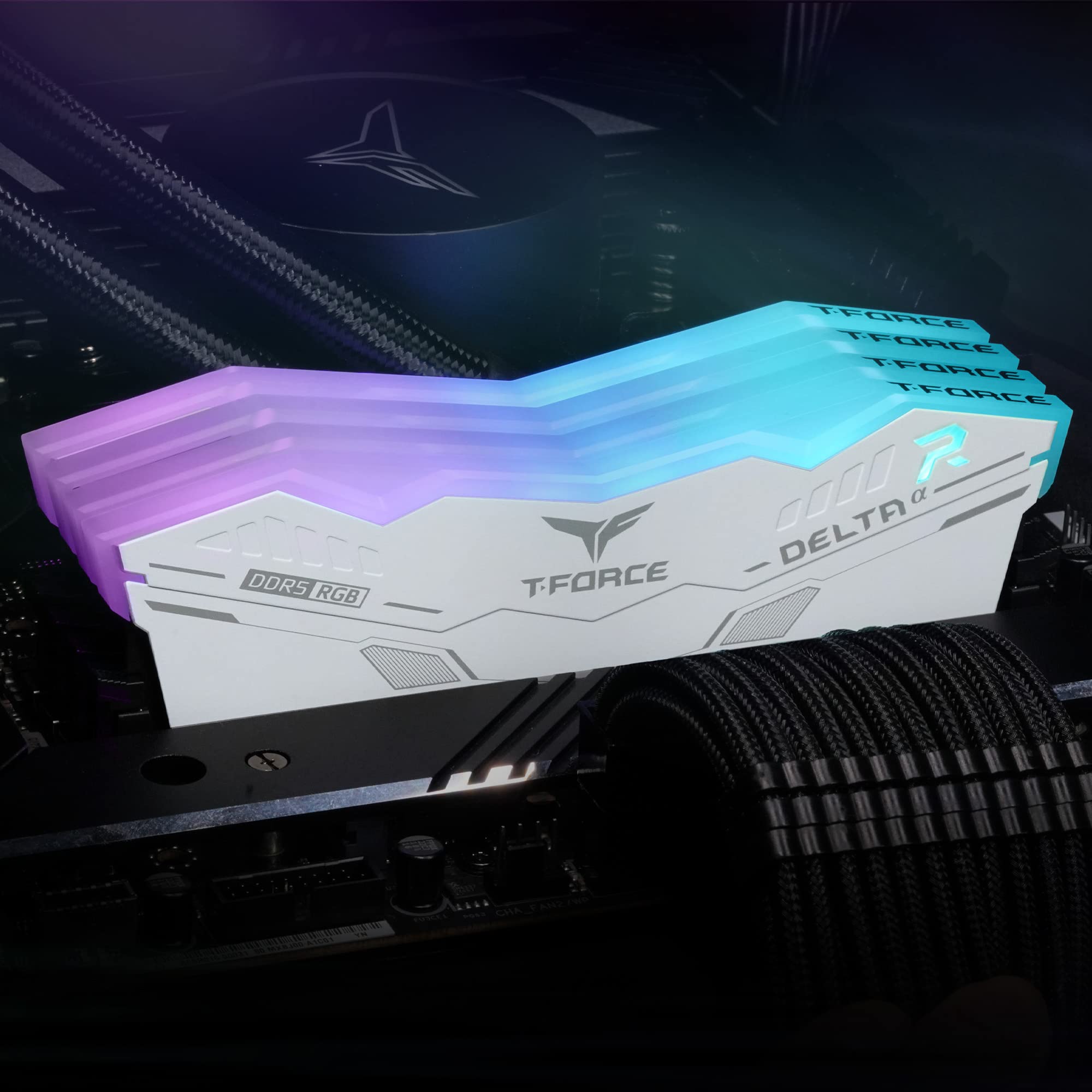 TEAMGROUP T-Force Delta Alpha RGB DDR5 Ram 32GB Kit (2x16GB) 5600MHz (PC5-44800) CL40 Intel XMP 3.0 & AMD Expo Compatible Desktop Memory Module Ram White FF8D532G5600HC40BDC01 - Image 8